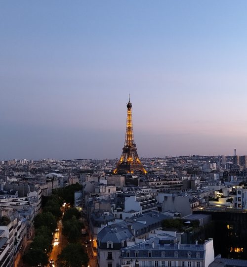 Der Tour Eiffel - hier zu sehen vom Arc de Triomphe.