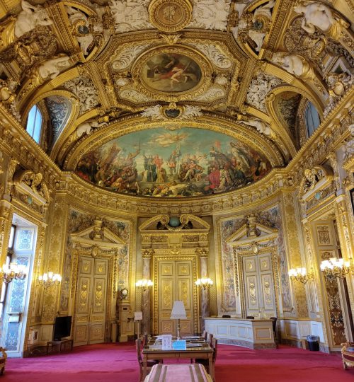 Der Salle des Conférences im Palais du Luxembourg.