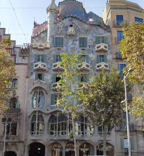 Die Casa Batlló in Barcelona - Teil des UNESCO Weltkulturerbes.