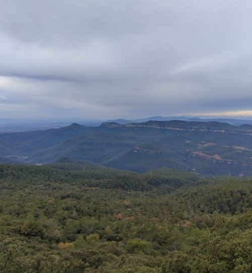 Ausblick vom Tagamanent auf das Massís del Montseny.