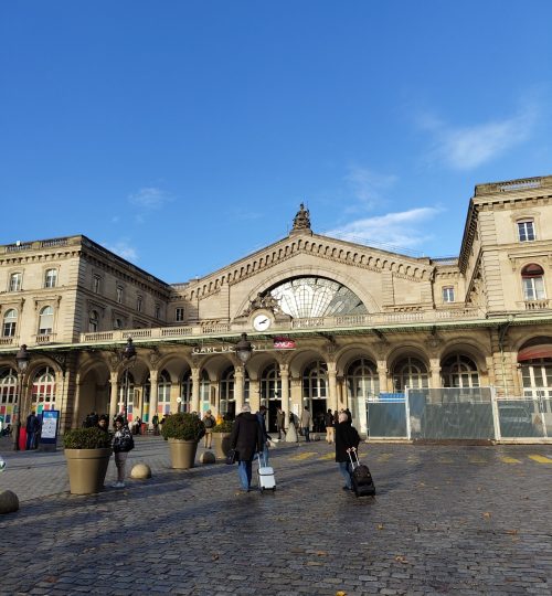 Der Gare de l'Est, wo alle Züge in Richtung Osten abfahren.