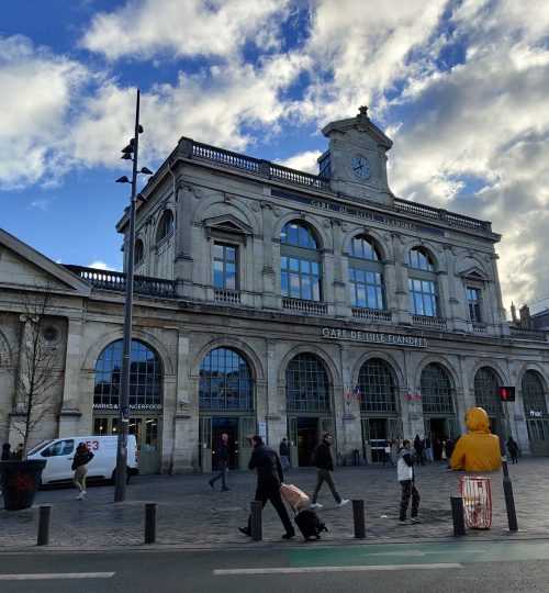 Der Bahnhof Lille Flandres.